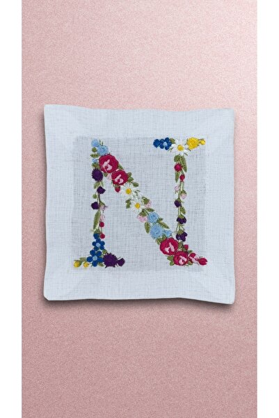 Hubb Interiors منديل كوكتيل بحرف N