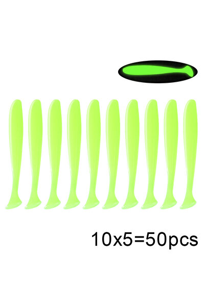 Choice 50 قطعة 10 سم F QXO 50 قطعة/مجموعة 7 سم 10 سم طعم ناعم متذبذب طعم سيلي...