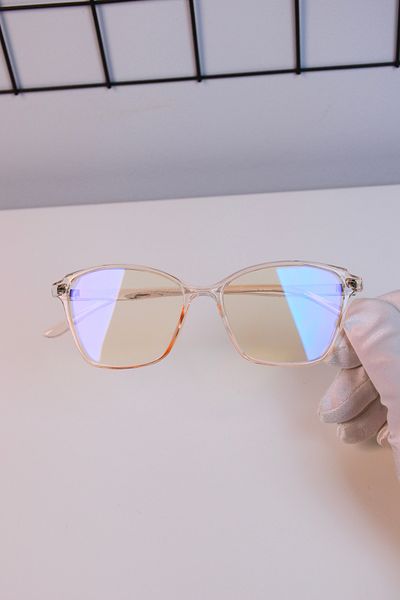LOOKUP Blue Eyewear Protected Screen Glasses Unisex Optical Compatible Tr90 Unbreakable Frame Transparent Glass