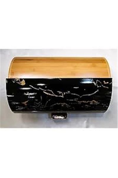 DUBAİ Arow Marmo Luxury Black Bread Box