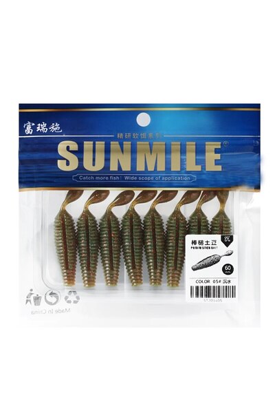 Choice طُعم عصا من SUNMILE COLOR 05، 6 سم، 4.2 جرام، طُعم بلاستيكي ناعم ثقيل ...