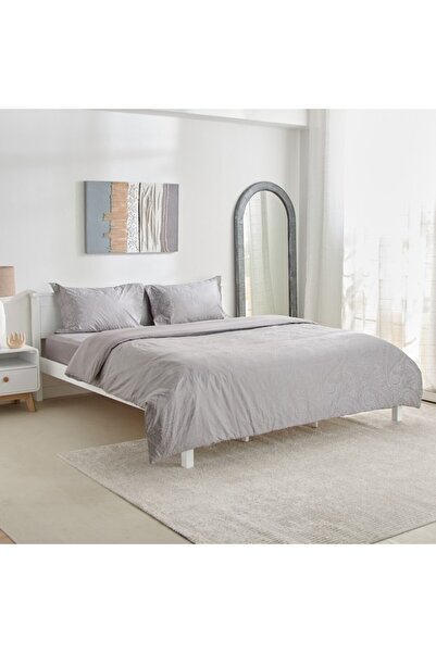 Home Box Opulent Luxe 3-Piece Khadi Print Cotton Jacquard Super King Duvet Co...