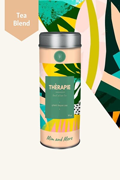 Mim and More Thérapie Tea - Çilekli Beyaz Çay, 50 gr