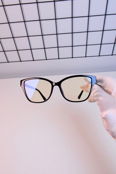 LOOKUP Blue Turkish Print Blue Light Protection Screen Unisex Optical Compatible Tr90 Translucent Transparent Glass 50-19-140