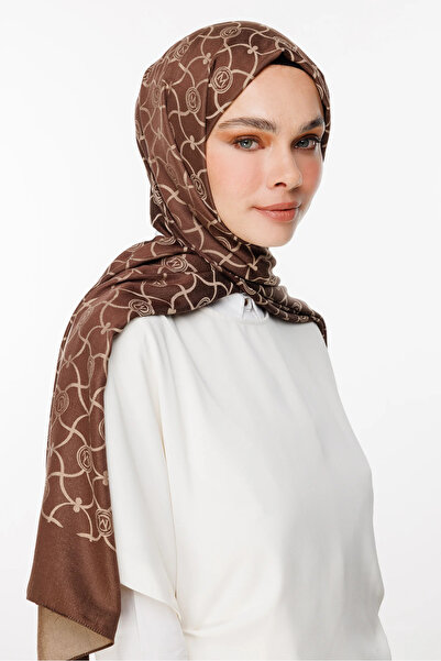 Mooncorn Marrakech Pattern Double Sided Shawl Bitter Brown-Beige