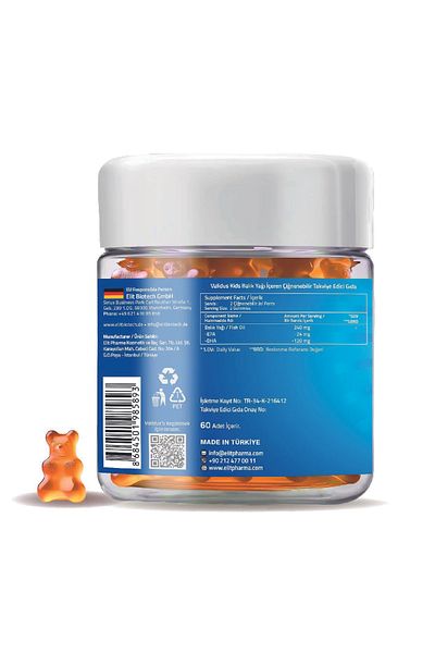 Validus Omega 3 for Children - Epa 24 - Dha 120 60 Gummies