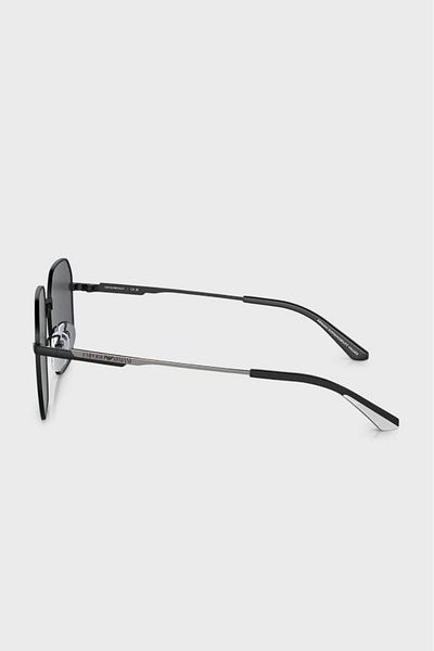 Emporio Armani نظارة شمسية للرجال - موديل Ea 2154d - مقاس العدسة: 57 مم - أسود غير لامع