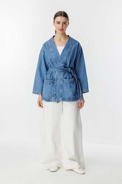 Hooopstore Μπουφάν Sinna Knit Blue Denim