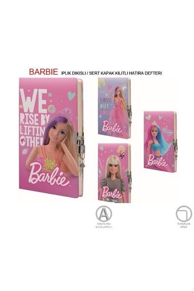 Gıpta Barbie Locked Diary Book 14x20cm 96 Sheets Unlined (1 PC)
