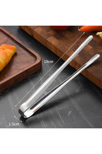 Choice S Stainless Steel Grill Tongs Food Clip Bbq Steak Clip Bread Tong Cooking Utensils Party Non-slip K.