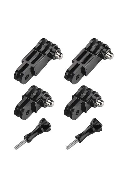 Choice 6Pcs Long & Short Adjust Arm Straight Joints Mount For Gopro Hero 12 11 10 9 8 7 6 5 Session SJCAM y