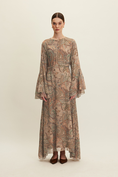 Manuka Siara Chiffon Flounce Dress