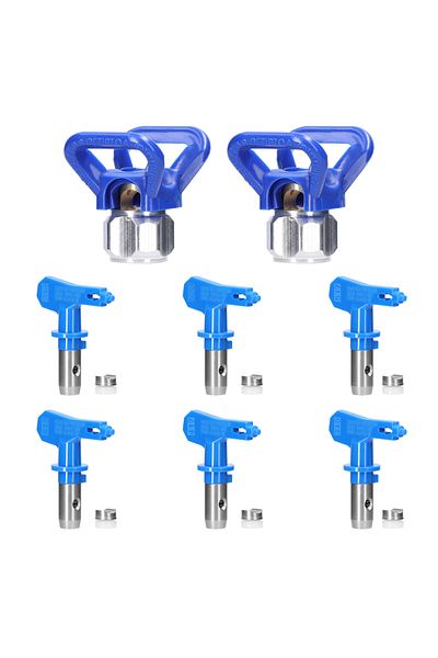 Choice Airless Paint Nozzles Set Reversible Spraying Machine Tips Airless Paint Sprayer Nozzle Airless S...