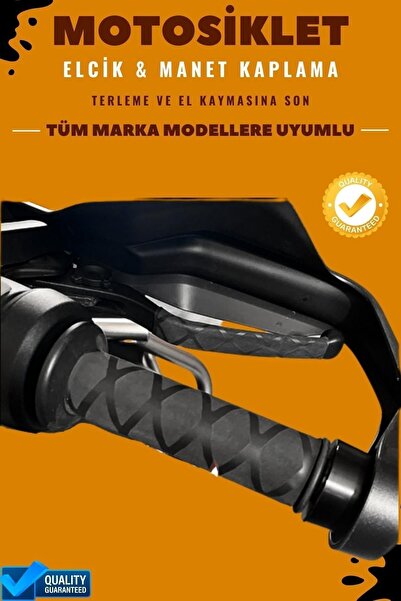 Motobros Universal Motosiklet Kauçuk Manet Ve Elcik Kaplama Takımı Motorsiklet Elcik Sarmalı
