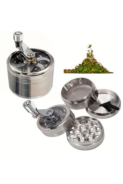 Choice Silver Nut and Hard Spice Grinder for Nutmeg Ginger Rock Salt and Peppercorn Hand tools, crushers