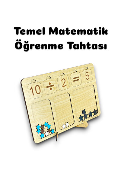 Karter İnovasyon Ahşap Matematik Tahtası, Matematik İslemleri Aktivite Tahtas...