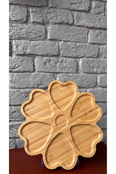 ARİN MODA ARİN HOMTEKSDEN BAMBU ÇOK GÖZLU KALP MOTİF SUNUMLUK DÖNEN MEKANIZMA...