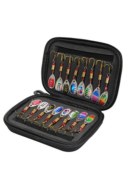 Choice 16 قطعة من طُعم الصيد الدوار المعدني بألوان متنوعة، طُعم صناعي دوار لص...