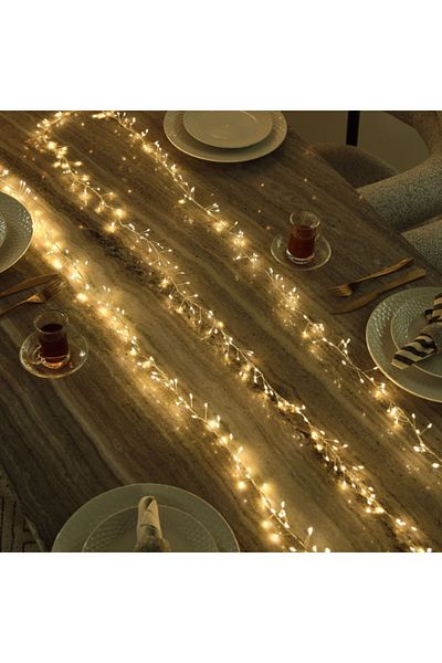 Home Box Dux 480 Warm Micro LED Copper Wire Cluster Lights 4.8 metres