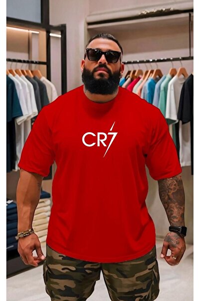 BENROMA تي شيرت مطبوع مقاس كبير للجنسين