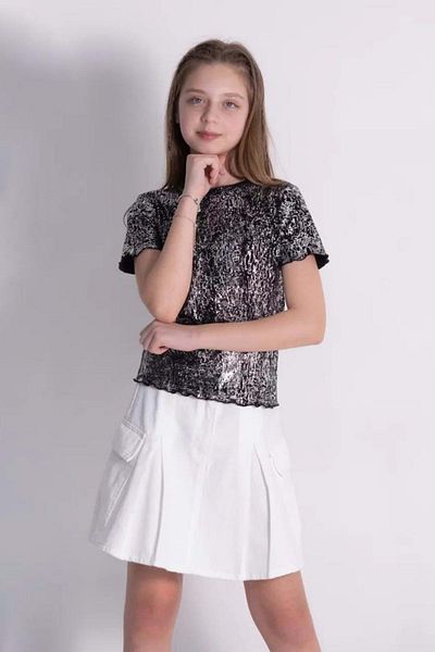 wakawakakidsstore Foil Printed Girl's Bodysuit - 9-10 Years