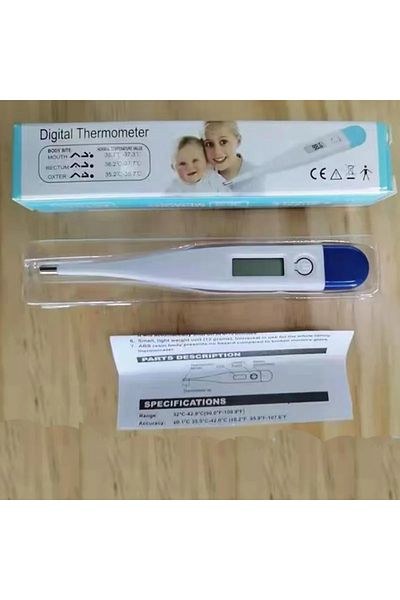 Choice Dark Blue Digital Water Thermometer Accurate Oral And Armpit Temperature Reading Fever Alert Termome