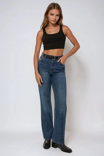 Hiccup Βασικό T-Shirt Crop με Κοντό Μανίκι
