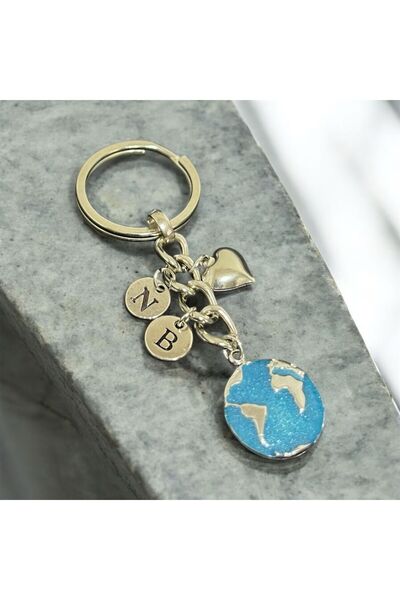 Nur Accessories Dünya Anahtarlık Sevgili Anahtarlığı Sevgili Hediyesi
