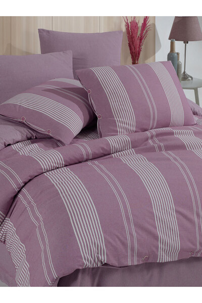 VENICA MASCUSE Set cuvertură de pilota dublă din calorii naturale cu patru pe...