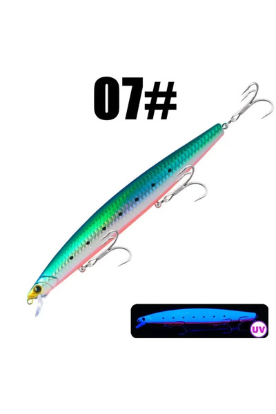 Choice 163mm 33g 07 GREENSPIDER 16cm 33g New Long Casting Minnow Baits Floati...