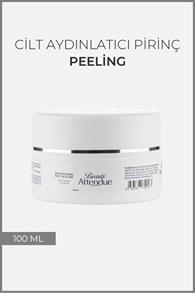 BEAUTE ATTENDUE Aydınlatıcı, Arındırıcı ve Cilt Tonu Eşitleyici Pirinç Peeling