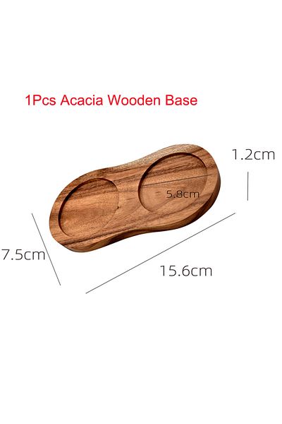 FLYMUYU Wooden Base 1pcs Salt And Pepper Grinder Acacia Wooden Spice Pepper Mill With Strong Adjusta