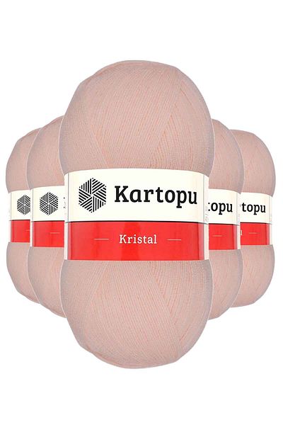 Kartopu 5 τεμάχια κρυστάλλινο διπλό στρώμα πλεκτό σχοινί σολομός K223