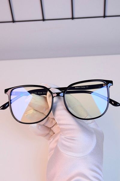 LOOKUP Blue Eyewear Protected Screen Glasses Unisex Optical Compatible Tr90 Unbreakable Frame Transparent Glass