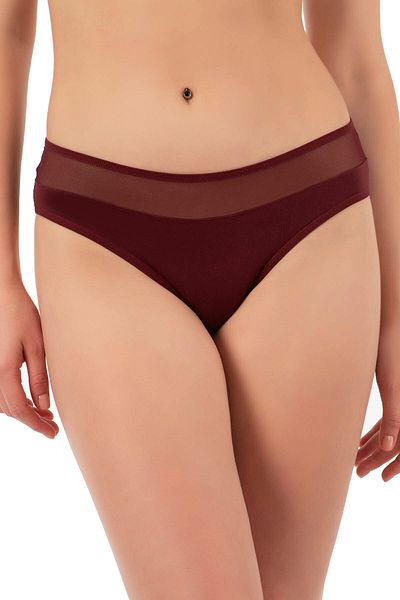 ÖZKAN underwear Özkan 26797 Pachet de 7 Chiloți de bikini pentru femei, din tul, cu detalii din tul, din bumbac, flexibili, confortabili.
