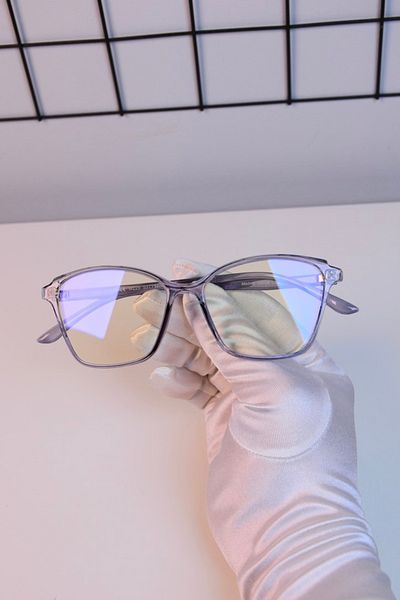 LOOKUP Blue Eyewear Protected Screen Glasses Unisex Optical Compatible Tr90 Unbreakable Frame Transparent Glass