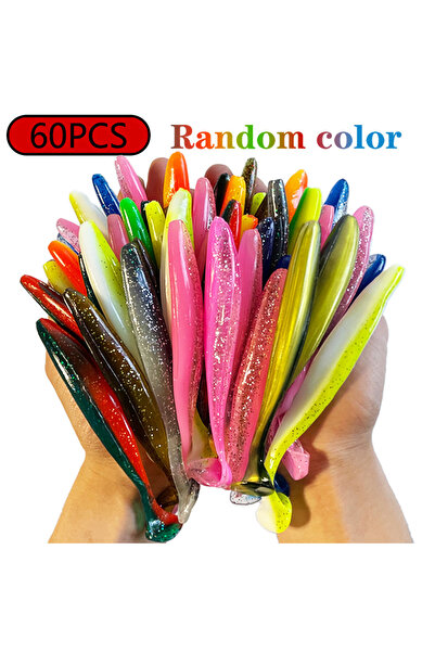 Choice 9 سم - 4.2 جرام لون عشوائي - 60 قطعة 1-100 قطعة ذيل على شكل حرف T 70 م...