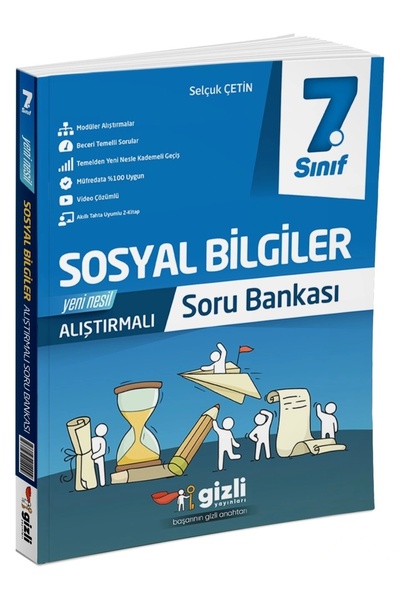 Gizli Yayınları 7. Sınıf Sosyal Bilgiler Konu Anlatımlı Alıştırmalı Soru Bankası