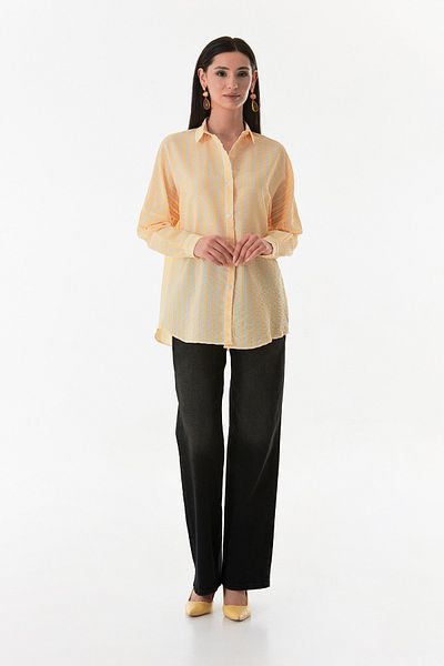 Fulla Moda Striped Buttoned Shirt