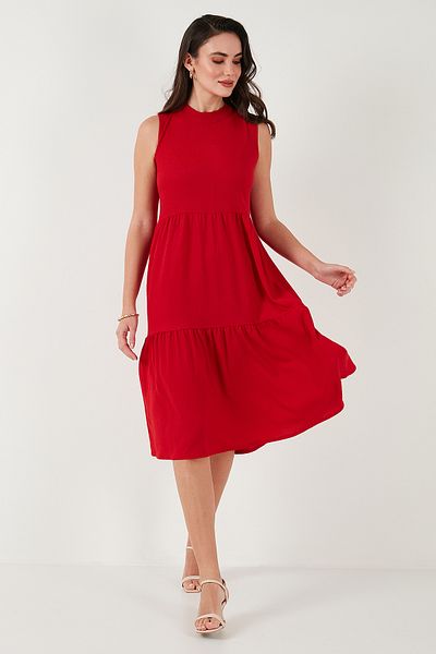 Lela Regular Fit Sleeveless Midi Dress Dress 5869008