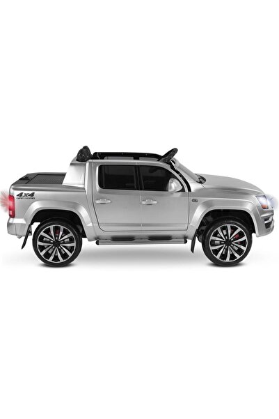 BabyHope 441 Quattro 4x4 24v Uzaktan Kumandalı Akülü Araba Metalik Gri Boyalı Gri