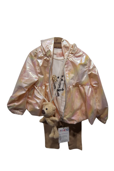 COCOSISS Raincoat Girls' Set with Bear Accessories