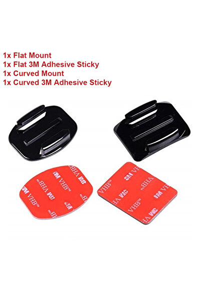 Choice1 C لـ GoPro Hero 12 11 خوذة لاصقة حوامل لاصقة مسطحة منحنية 3M حامل لـ ...