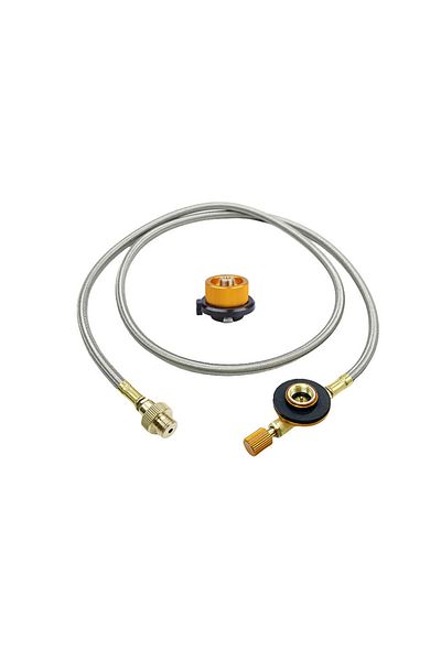 Choice 1M Tube Set Outdoor Camping Brainded Hose Connectoe Outdoor Gas Stove Burner Adapter Valve for Cooki