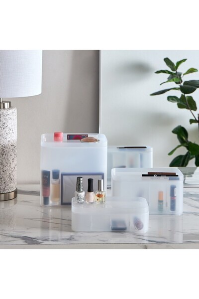 Home Box Madison Stackable Storage Box with Removable Dividers 24.1x12x7.5 cm