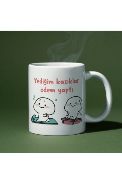 rk tasarım I Ate Piles Did You Pay It Written Fun Special Design Printed Mug Cup