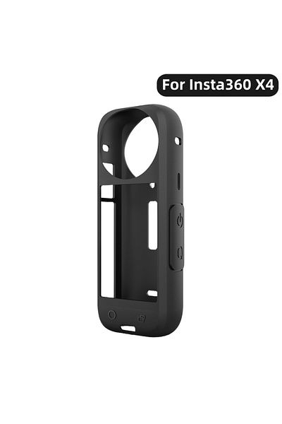 Choice Black For Insta360 X4 Soft Silicone Case for Insta360 X4 Silicone Protective Full Cover Shell Camera