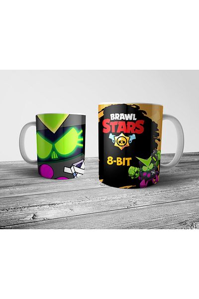 Pixxa Brawl Stars 8-Bit 8Bit Virus Mug Cup Model 2