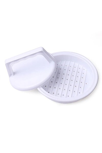 Choice 1 مجموعة من مكبس الهامبرجر الأبيض، صانع شرائح اللحم هامبورج، مكبس الها...