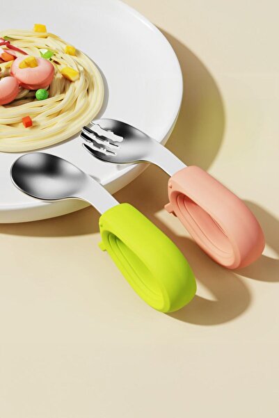 Chavin 304 Steel Baby Kids Spoon and Fork Set Cin769